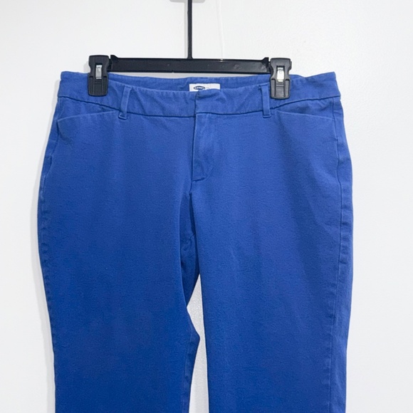 OLD NAVY Diva Daisy Pants Blue Ankle Women’s Size 12 Pockets - Picture 3 of 6